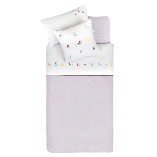 Alphabet Cot Bedding Cover Set - 3 Piece