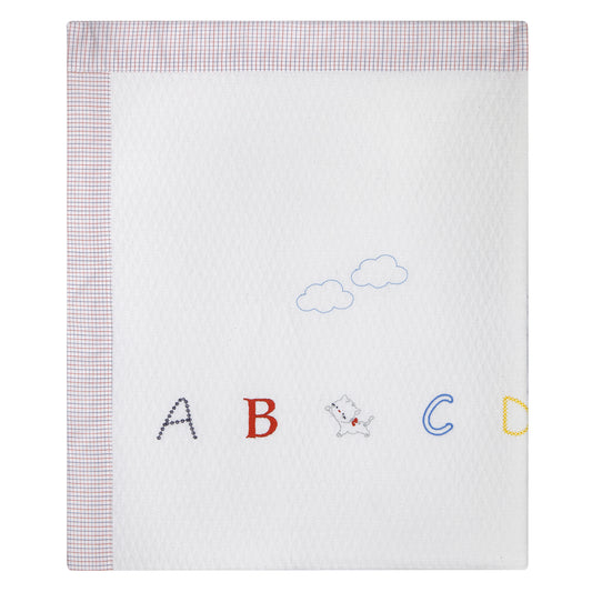 Alphabet Baby Crib Blanket 100 x 50