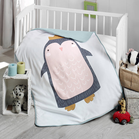 Penguin Fiber Insulation Baby Blanket - 75 x 100cm