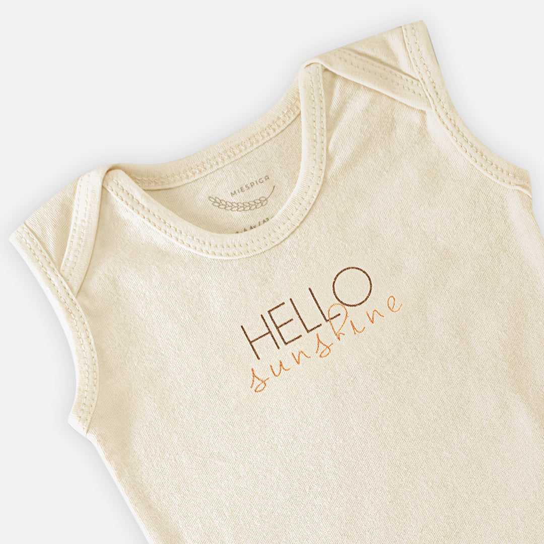 Hello Sunshine Sleeveless Bodysuit - 2 piece