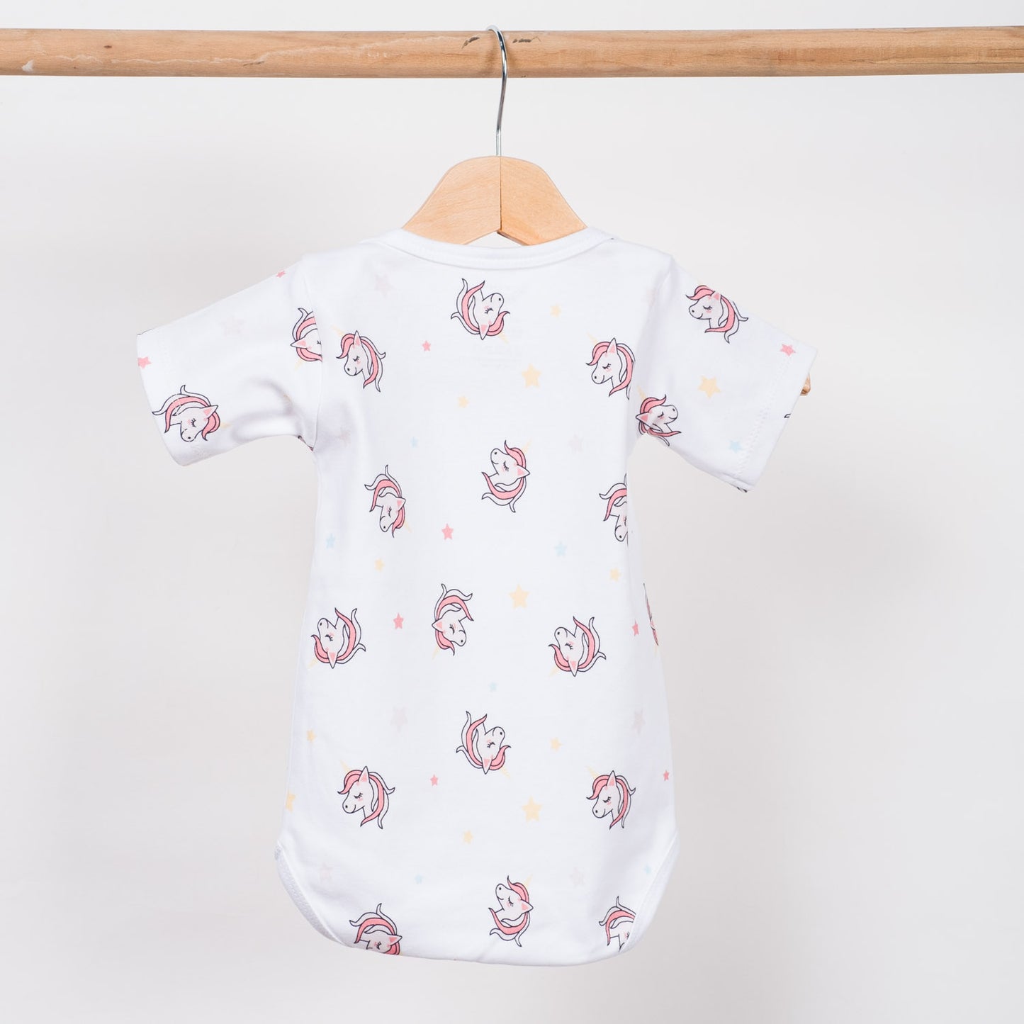 Unicorn Short Sleeve Bodysuit - 3 piece