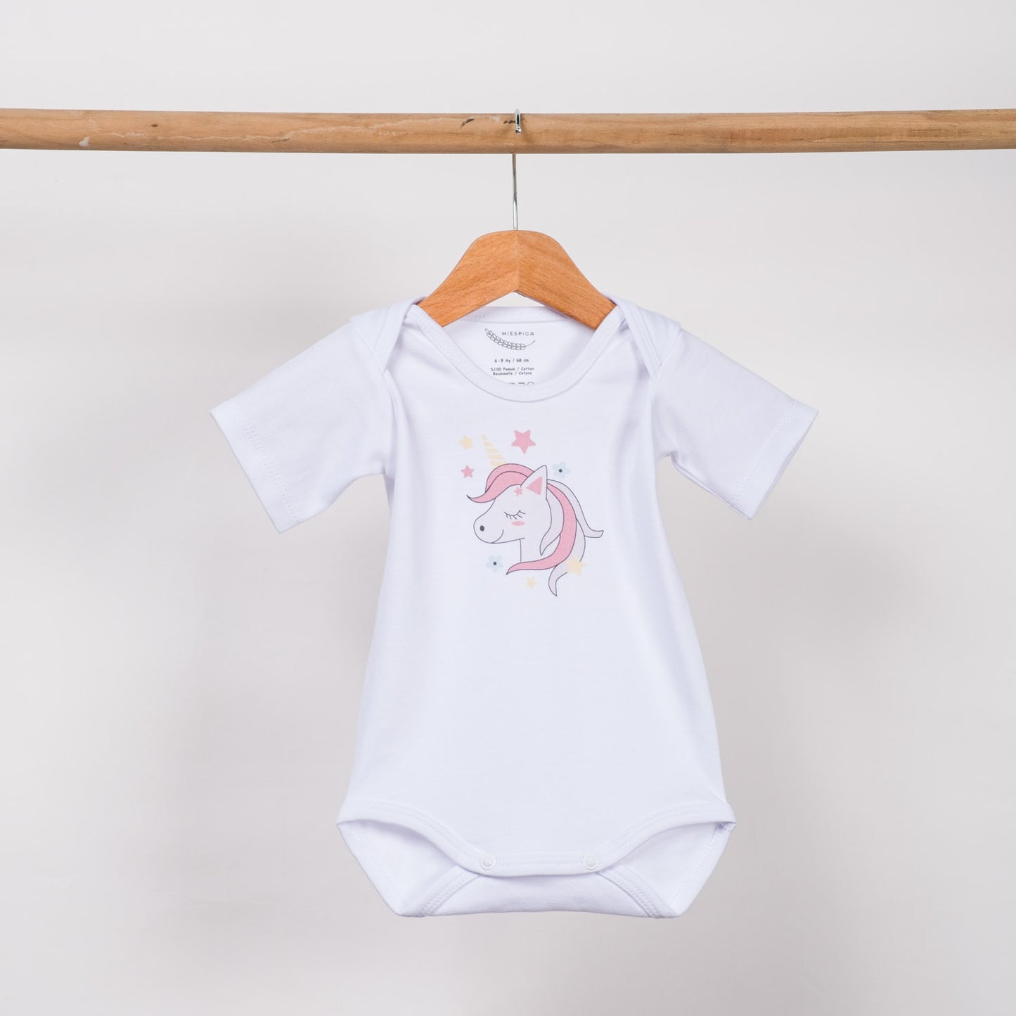 Unicorn Short Sleeve Bodysuit - 3 piece