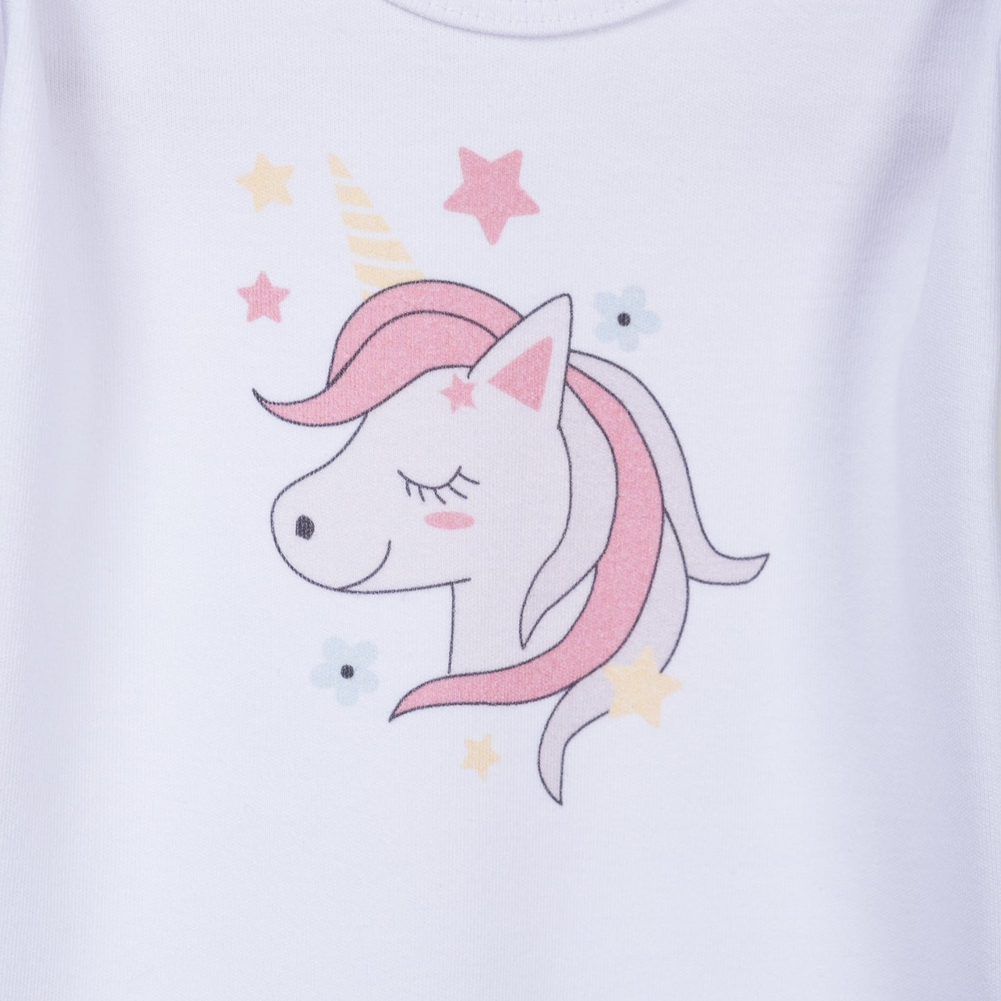 Unicorn Short Sleeve Bodysuit - 3 piece