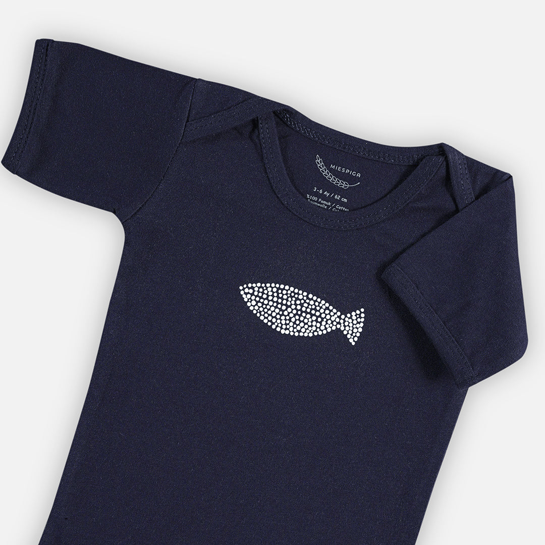 Fish Baby Short Sleeve Bodysuit - Set of 3