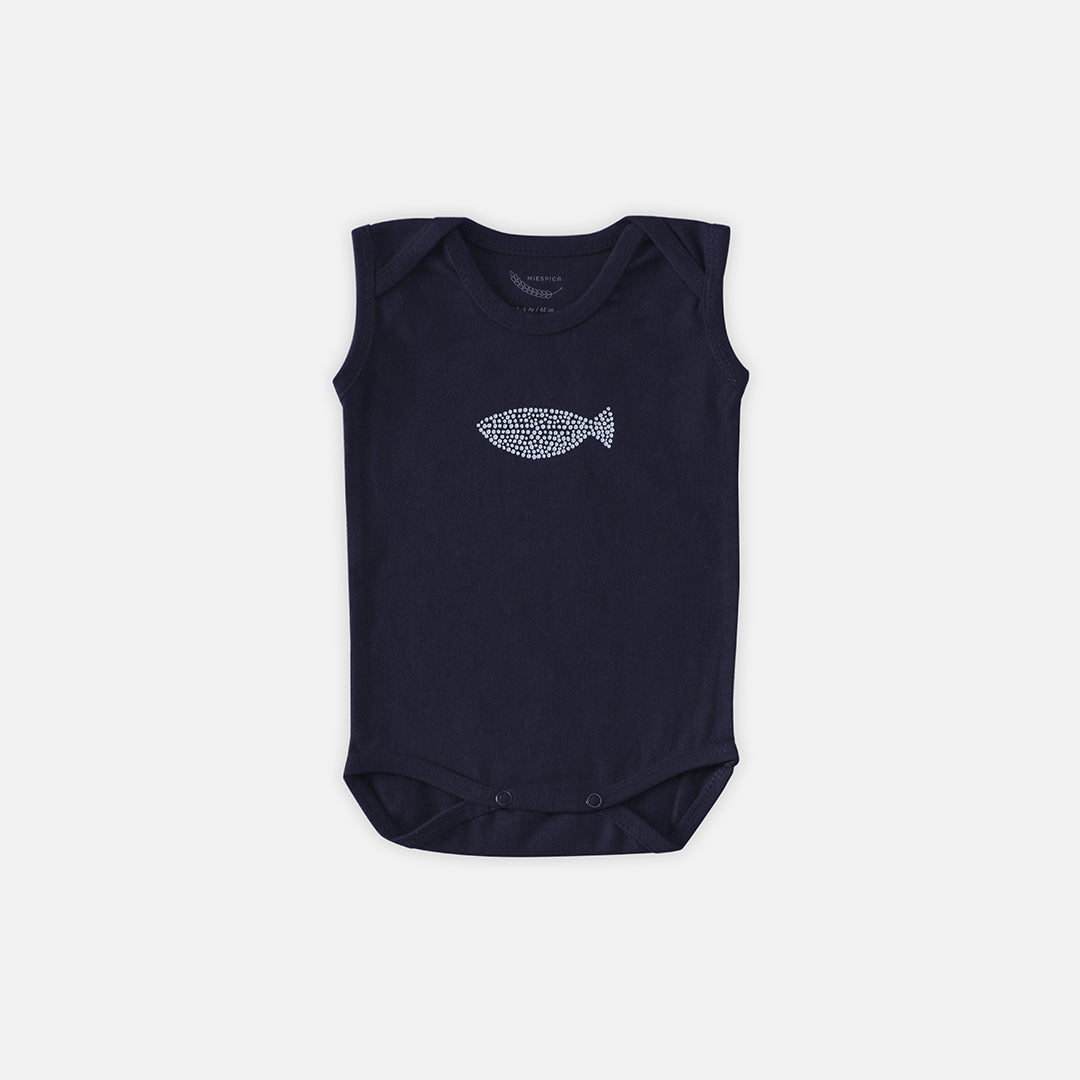 Fish Baby Sleeveless Bodysuit - Set of 3