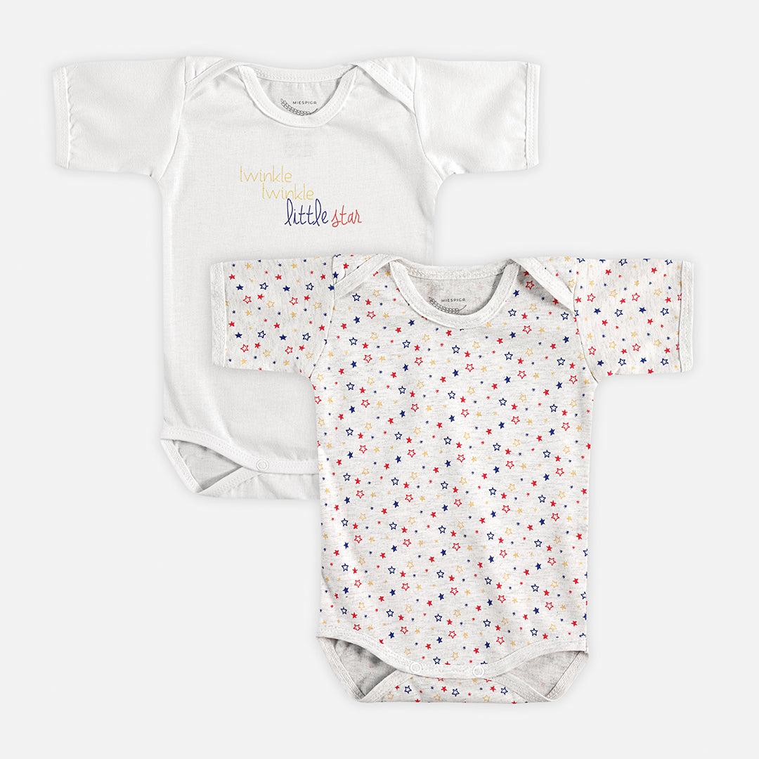 Little Star Baby Short Sleeve Bodysuit - Set of 2