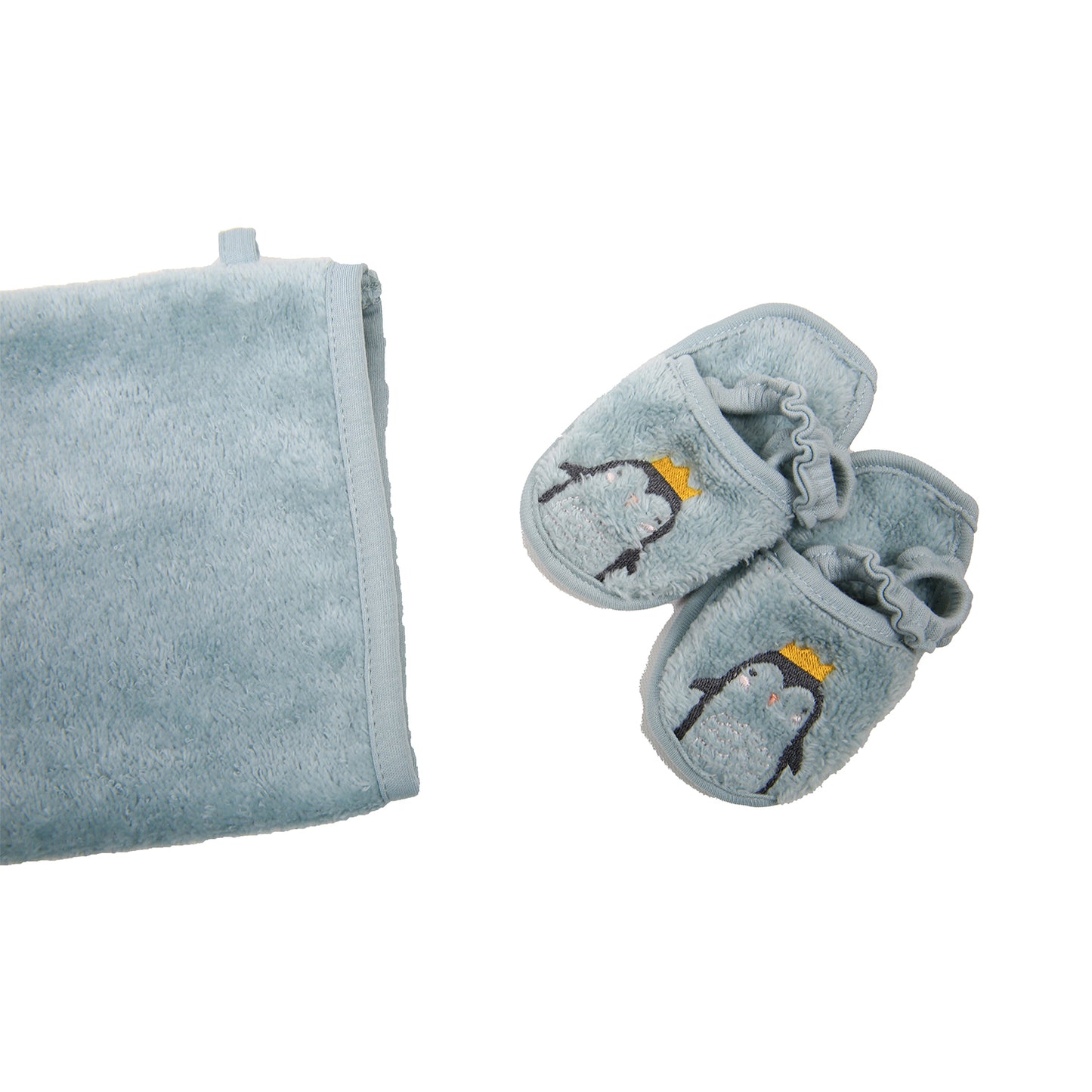 Penguin Printed Towel Swaddle Bag Set - 3 piece