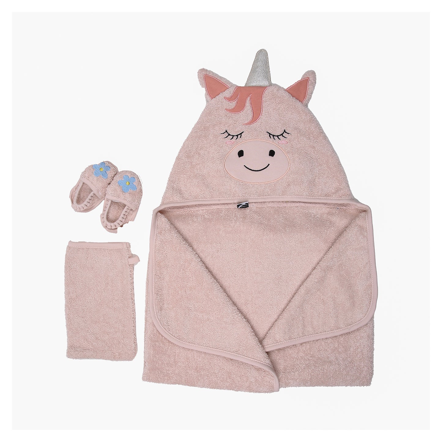 Unicorn Towel Swaddle Pouch Set