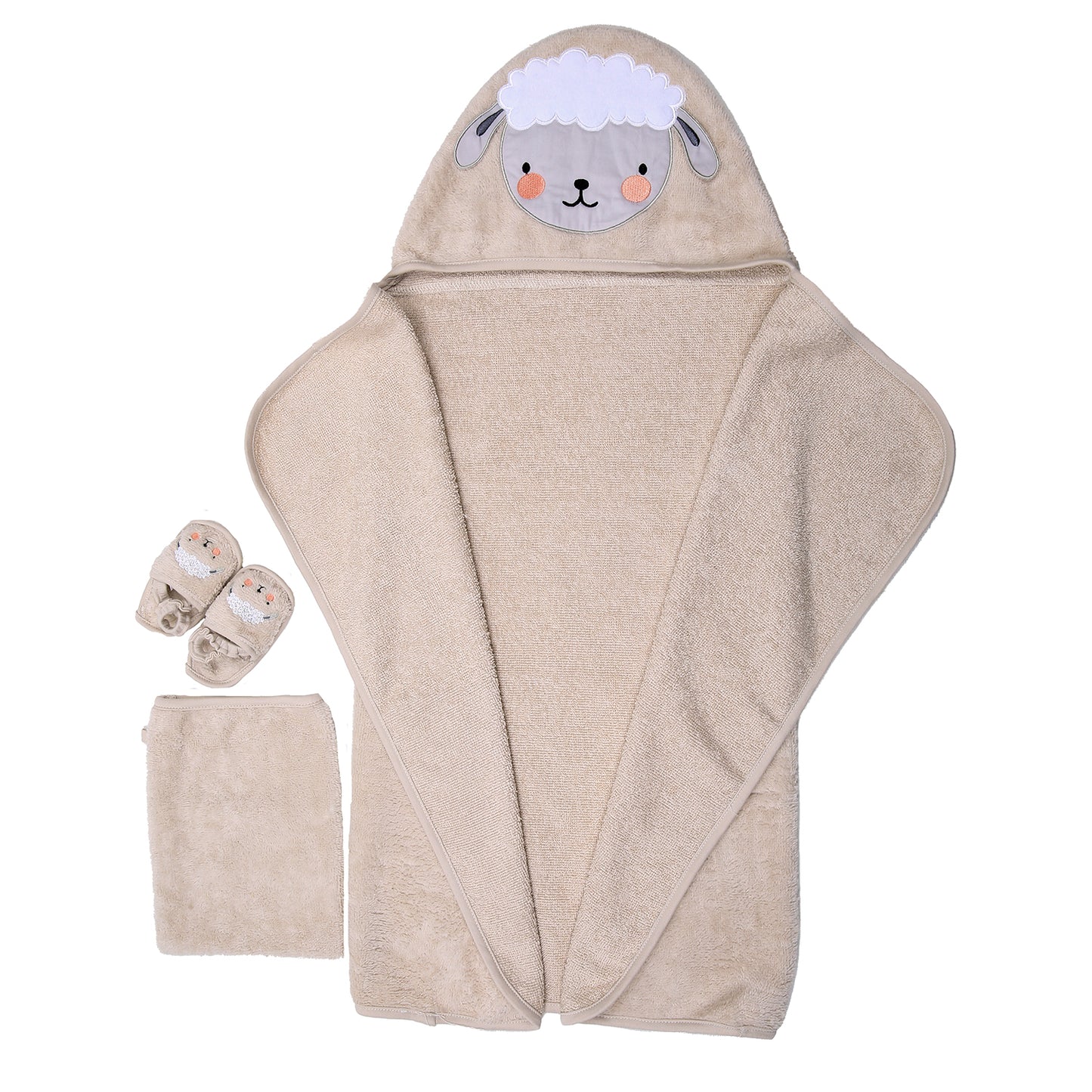 Lamb Towel Swaddle Bag Set - 3 piece