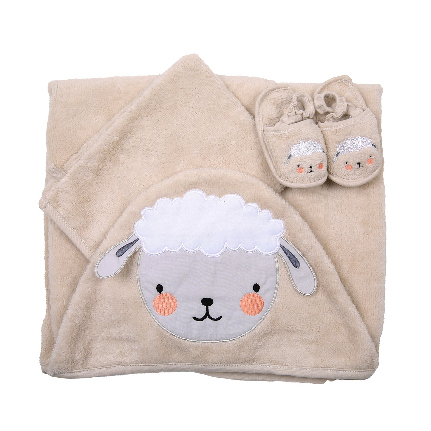 Lamb Towel Swaddle Bag Set - 3 piece