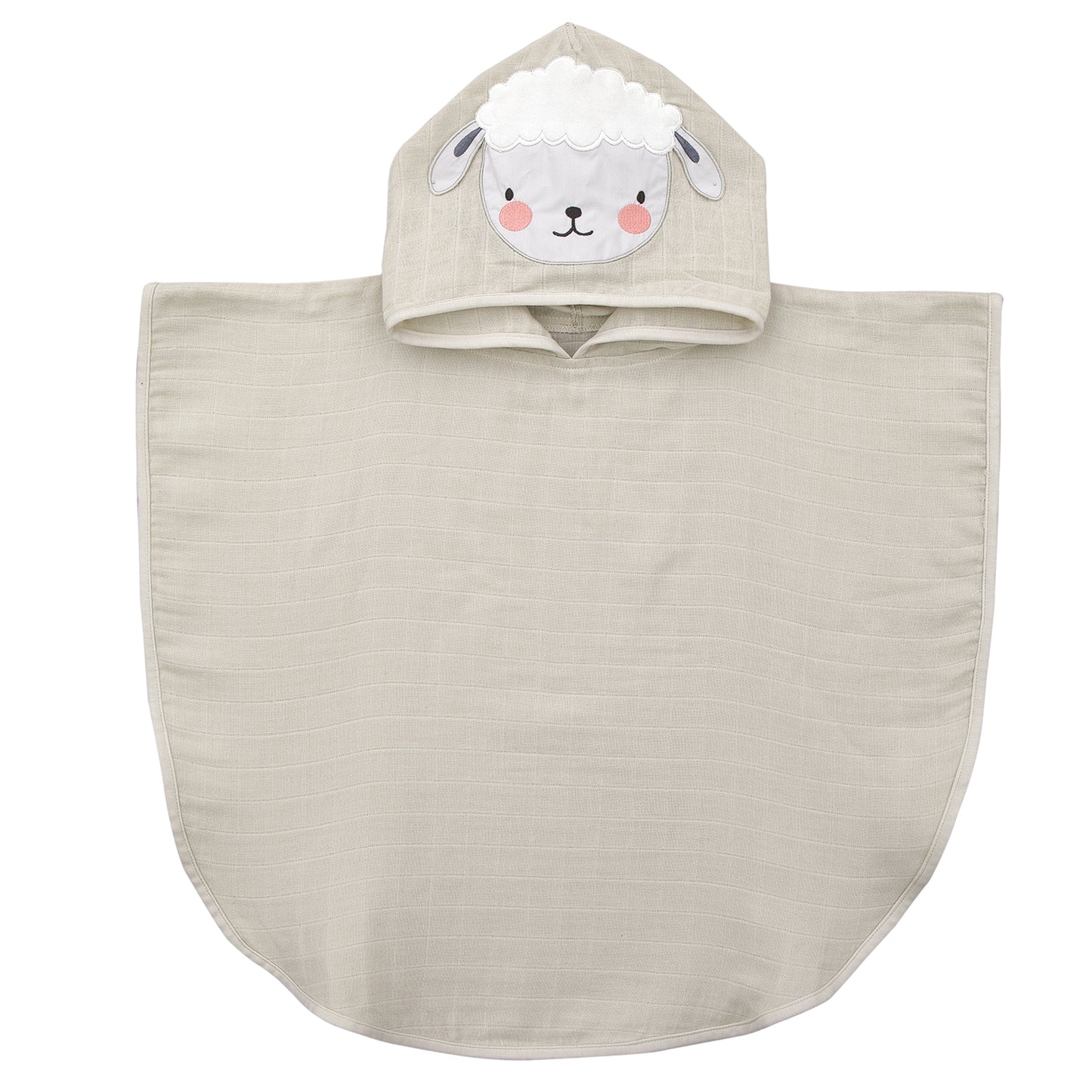 Lamb Baby Muslin Poncho