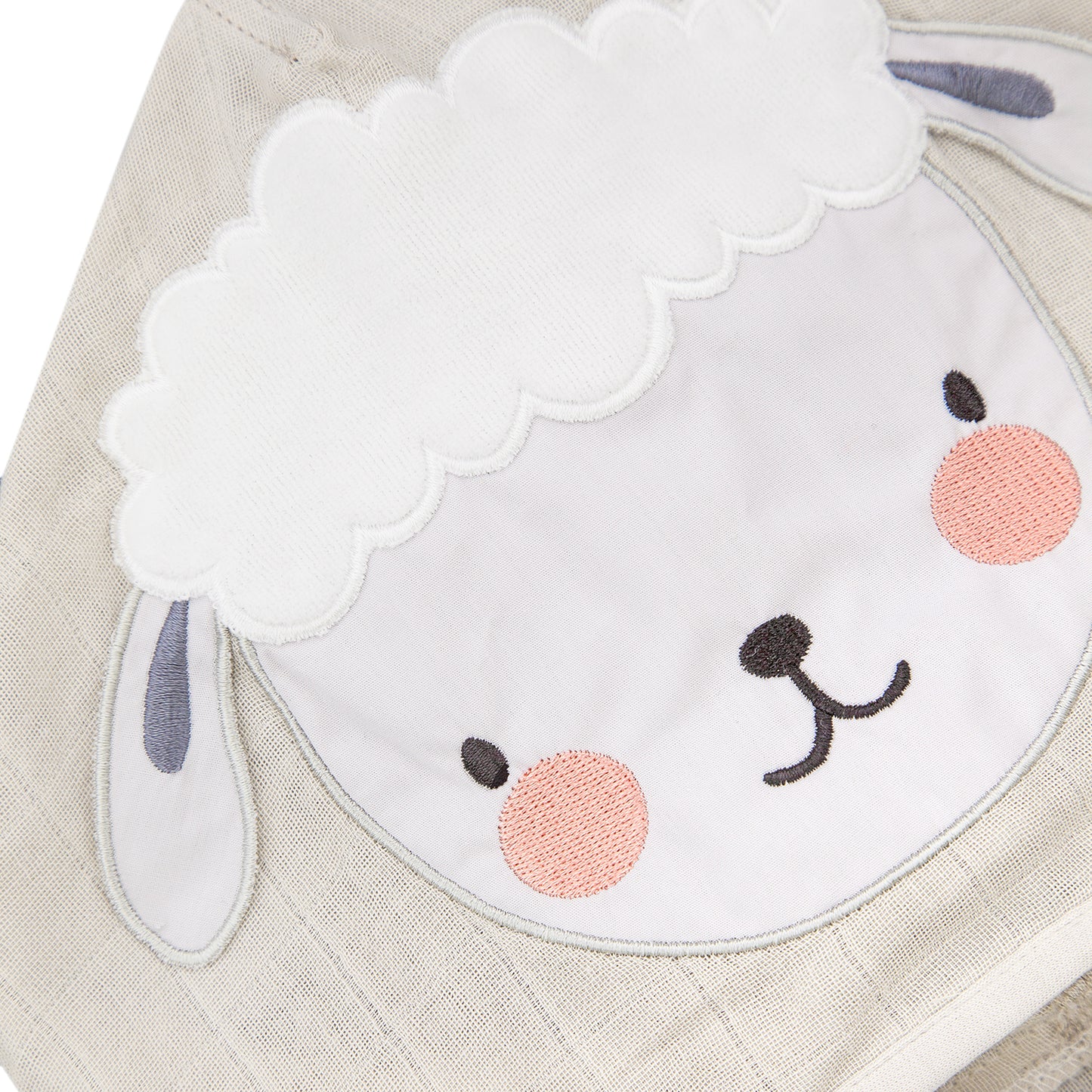 Lamb Baby Muslin Poncho