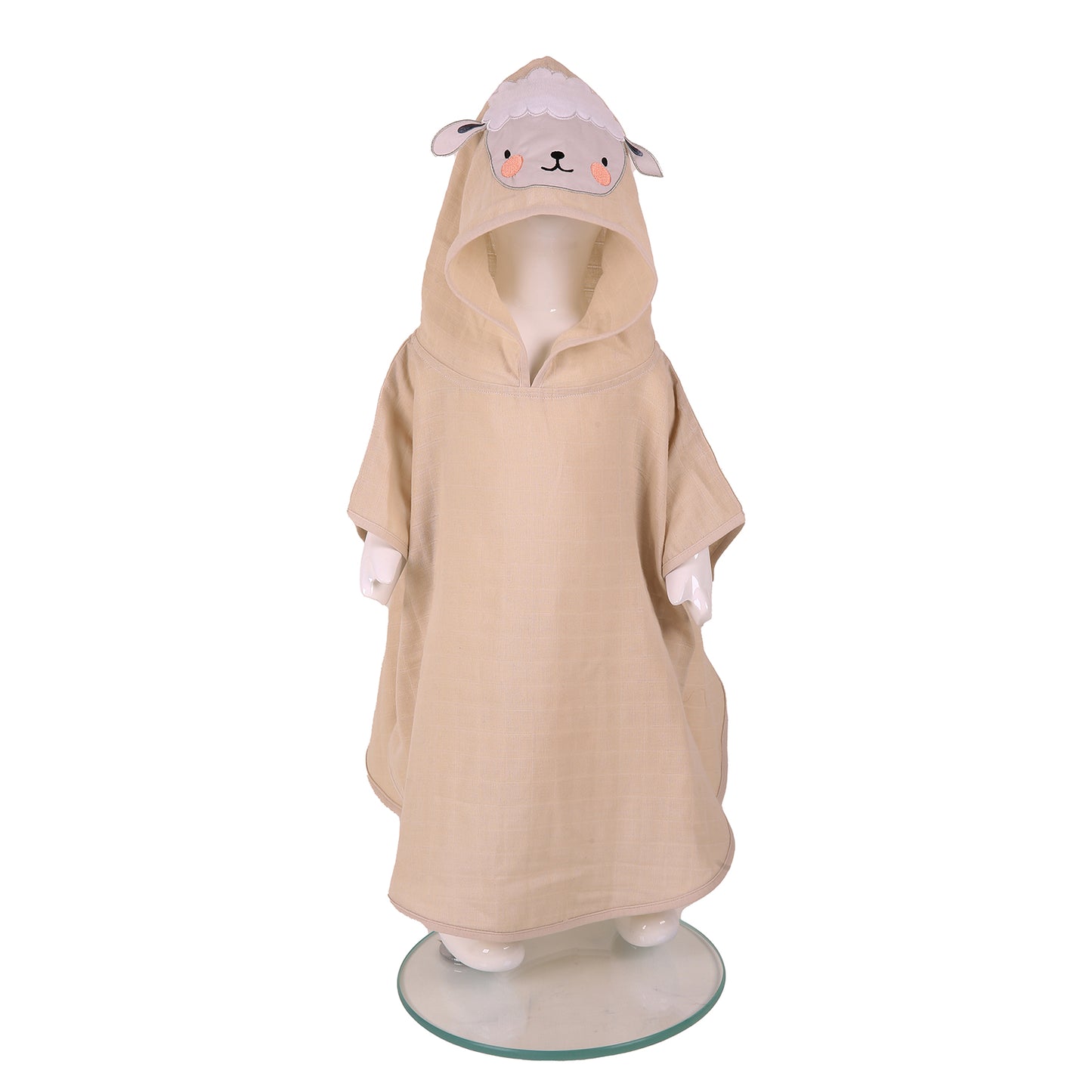 Lamb Baby Muslin Poncho