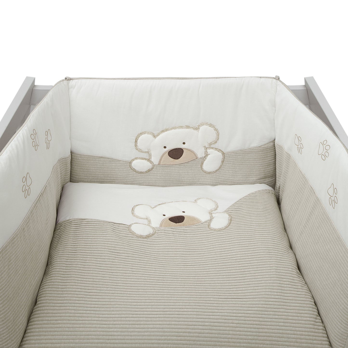 Teddy Cot Bedding Cover Set - 3 Piece