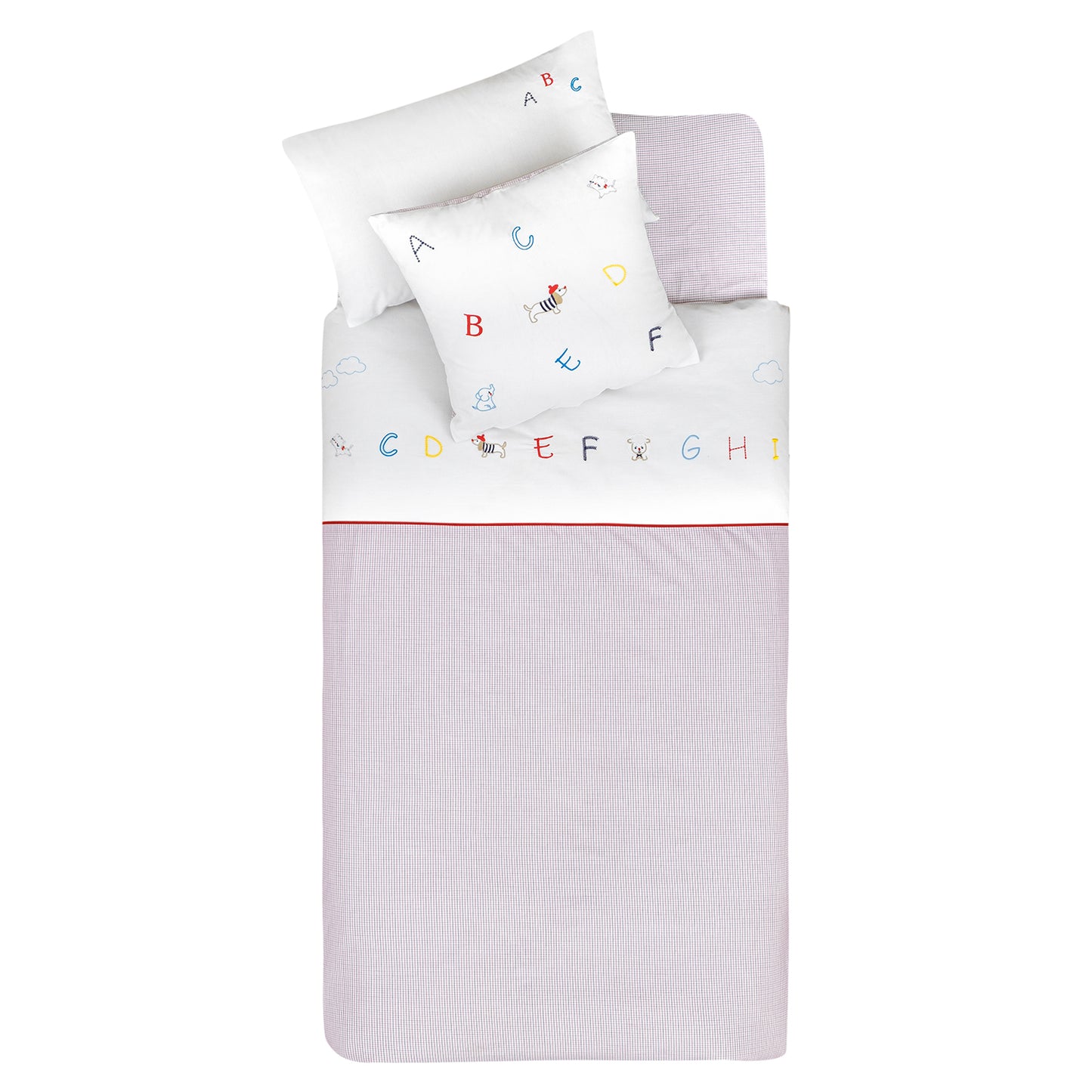 Alphabet Cot Bedding Cover Set - 3 Piece