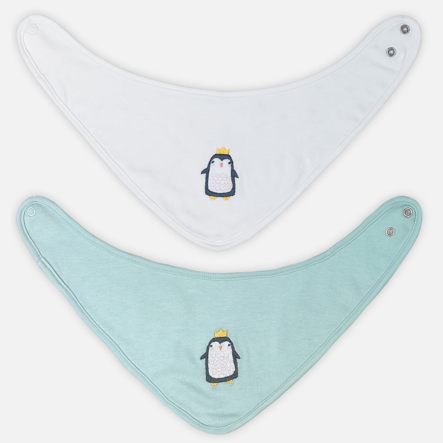 Penguin Printed Triangle Bib - 2 piece