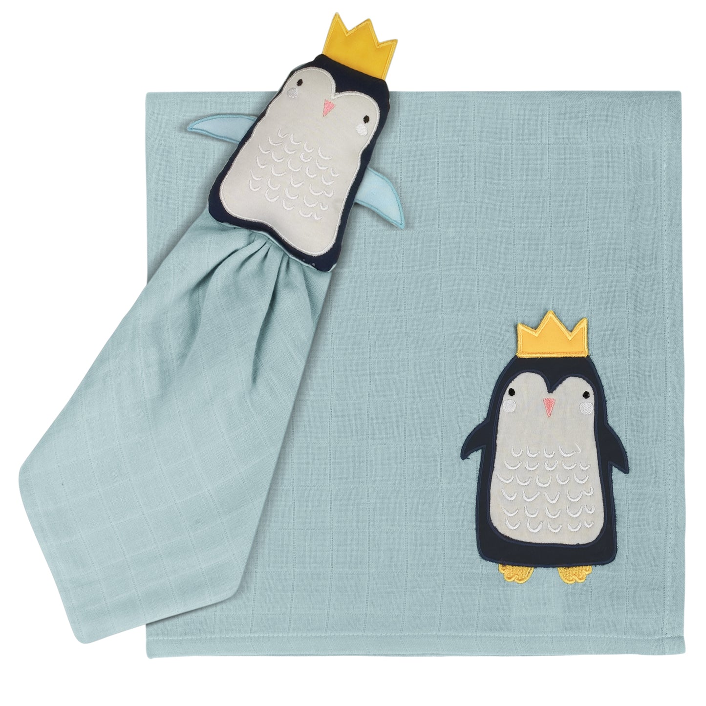 Penguin Sleeping Companion + Muslin Set - 2 piece