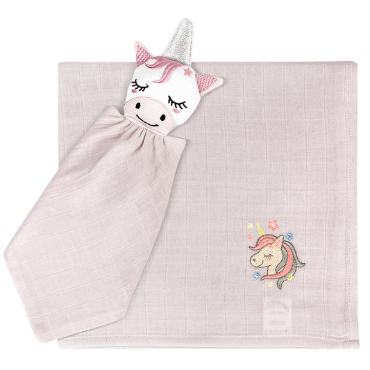 Unicorn Sleeping Companion + Muslin Set