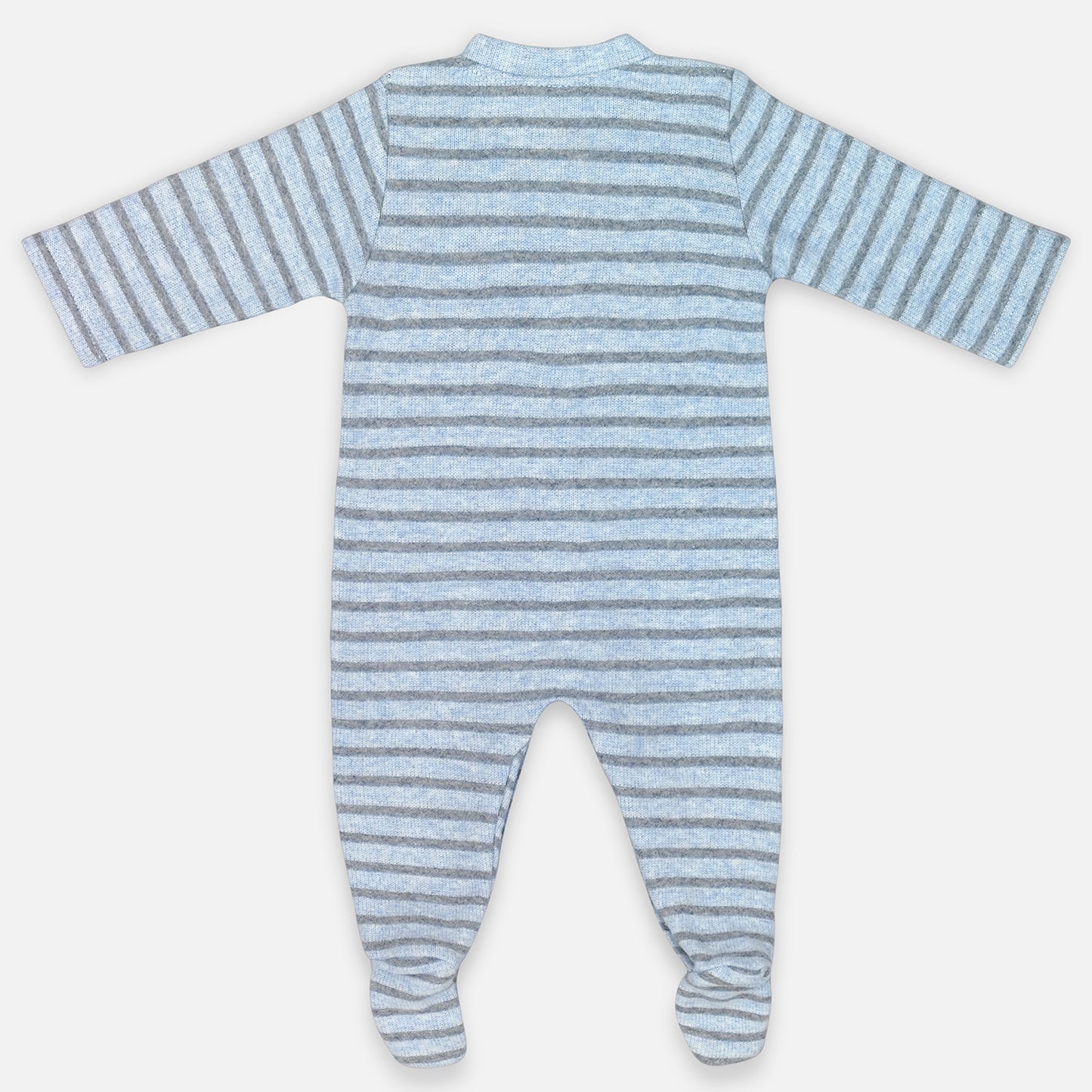 Blue Striped Baby Winter Jumpsuit