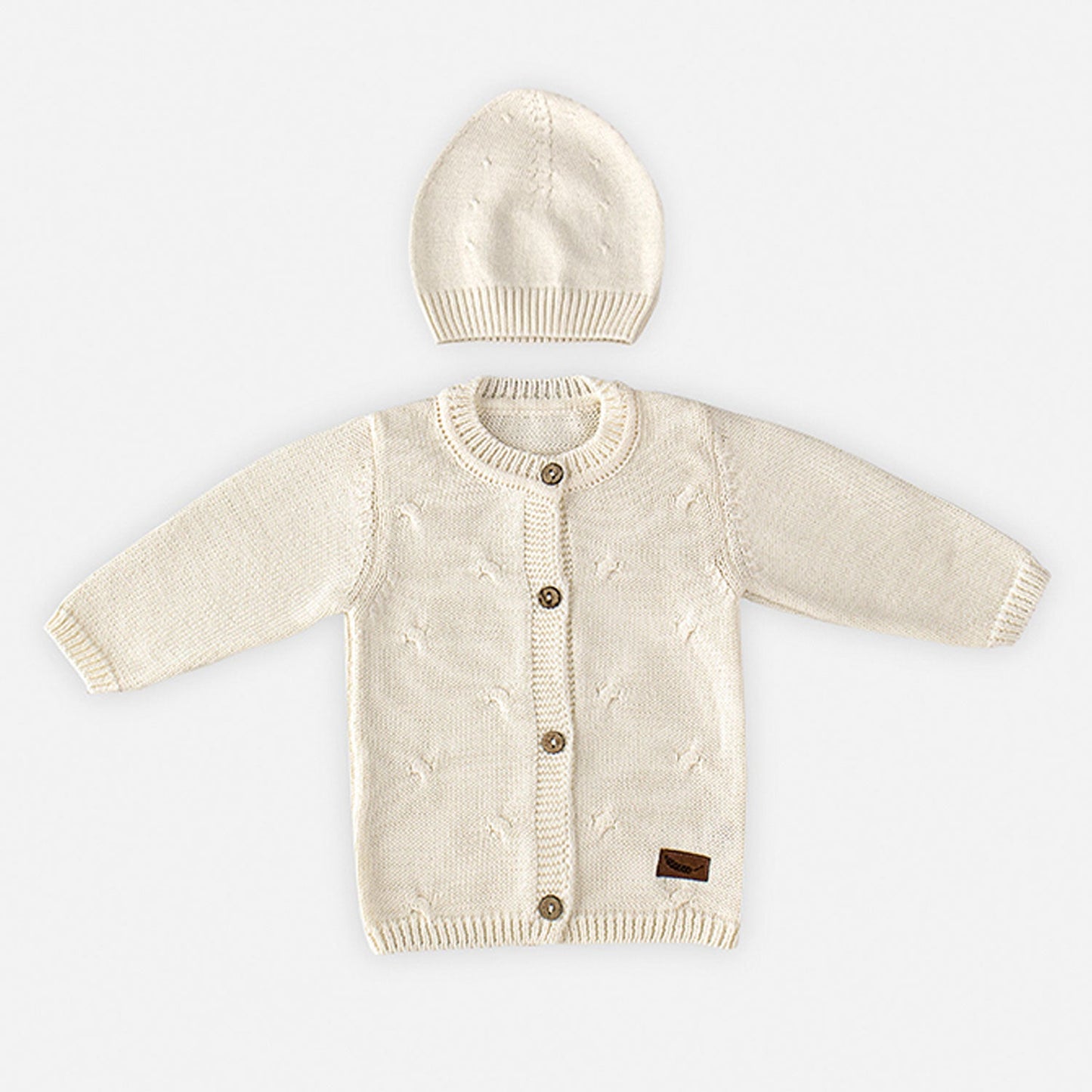 Knitted Cardigan & Beanie Set Sycamore - 2 piece